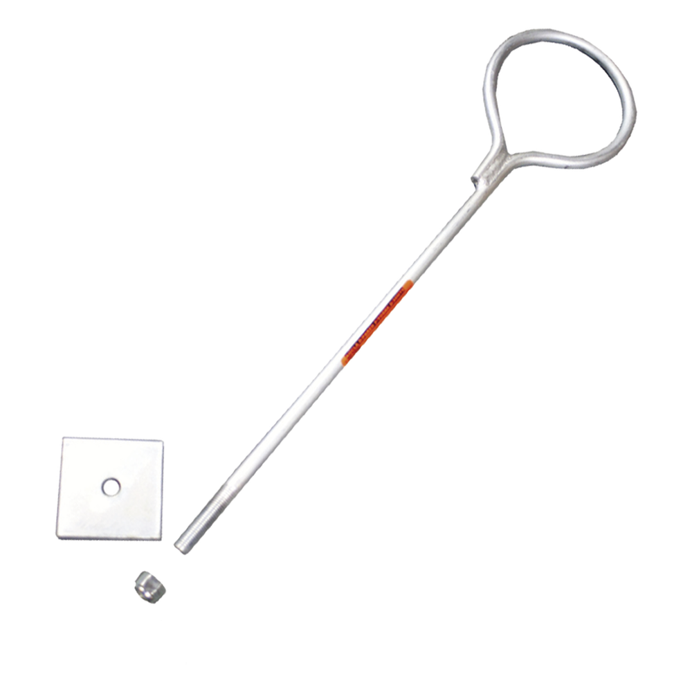 Ancla de Losa o Pared de 90 cm. de 1/2" de Grosor Galvanizado Electrolítico.