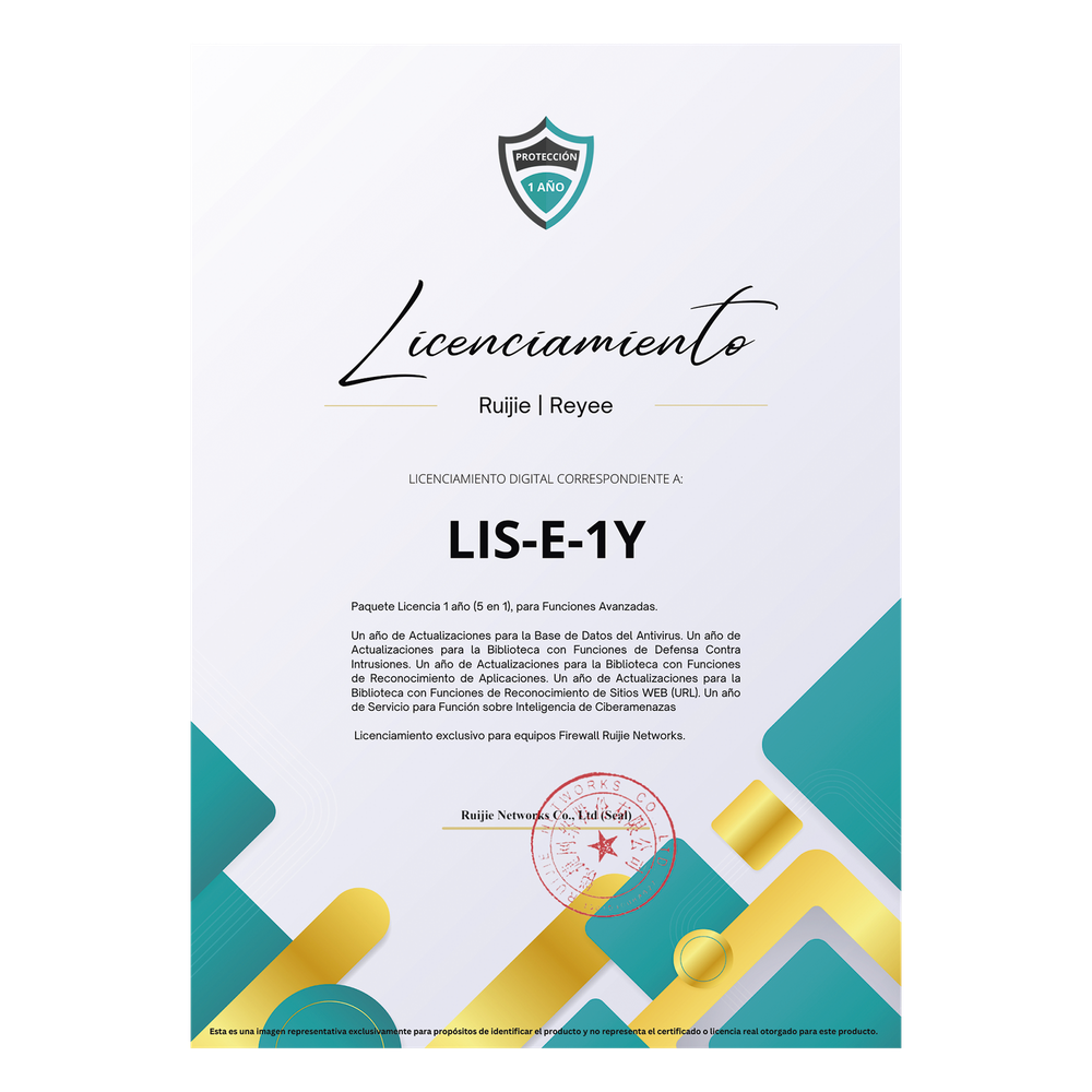 Paquete Licencia 1 año (5 en 1), para Funciones Avanzadas Firewall modelo Z3200 series