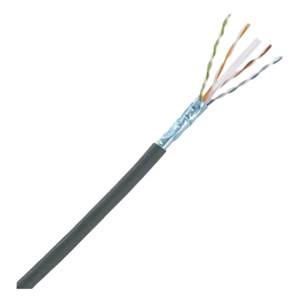 Bobina de Cable Planta Externa con Gel, de 4 Pares, Cat6A, UTP, Color Negro, 305 Metros (1000 Pies)