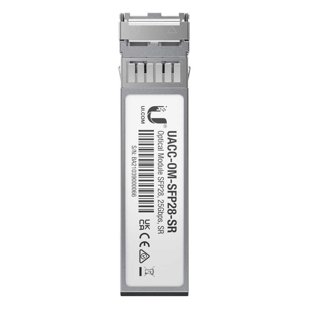 Transceptor de fibra óptica multimodo SFP28 hasta 25 Gbps con 2 conectores LC, hasta 100 mts