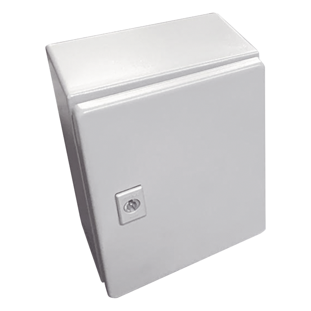 Gabinete de Acero / Nema 4 -IP 66 de 15 x 15 x 12 cm / Platina incluida.