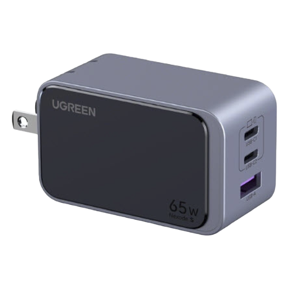 Cargador de 65W serie Nexode S | 3 Puertos de Carga Rápida | 2 USB-C | 1 USB-A | Tecnología GaN II | PD3.0 | QC4.0 | FCP/SCP/AFC/PPS/PPS2.0 | Tecnología de Protección Térmica | Optimiza la Carga | Carcasa Ignifuga.