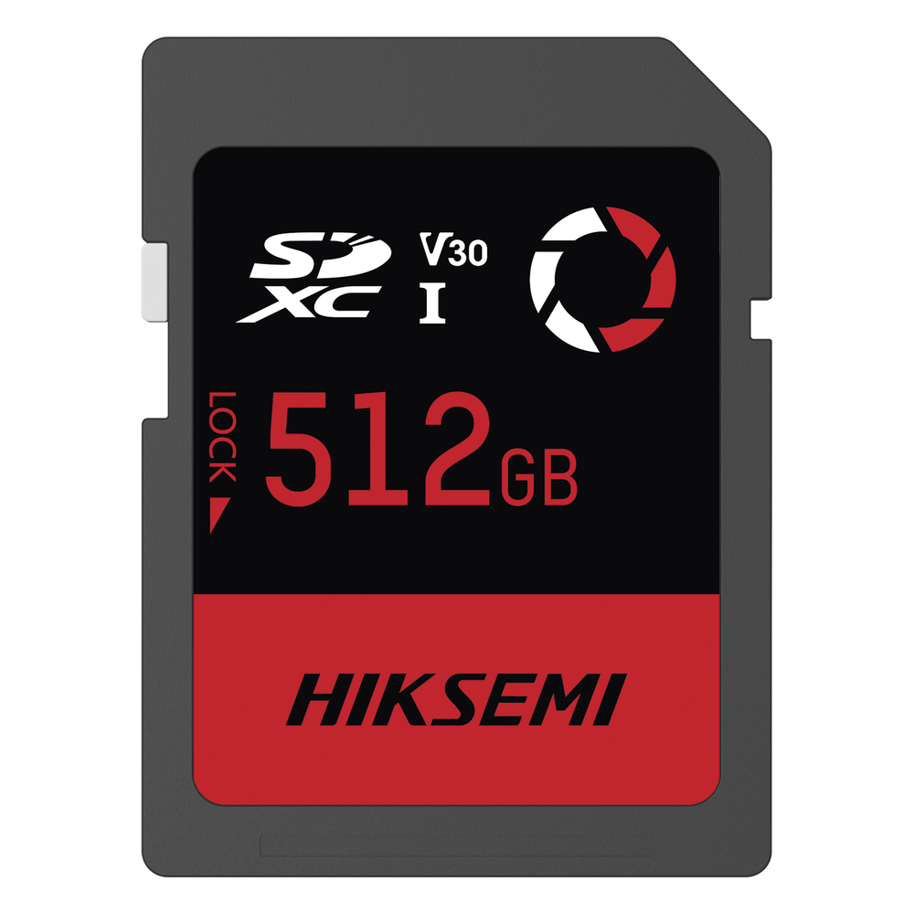 Memoria SD / 512 GB / 180 MB/s Lectura / 150 MB/s Escritura / V30 U3 / Para Drones y Cámaras de Acción / HIKSEMI CAPTURE E30