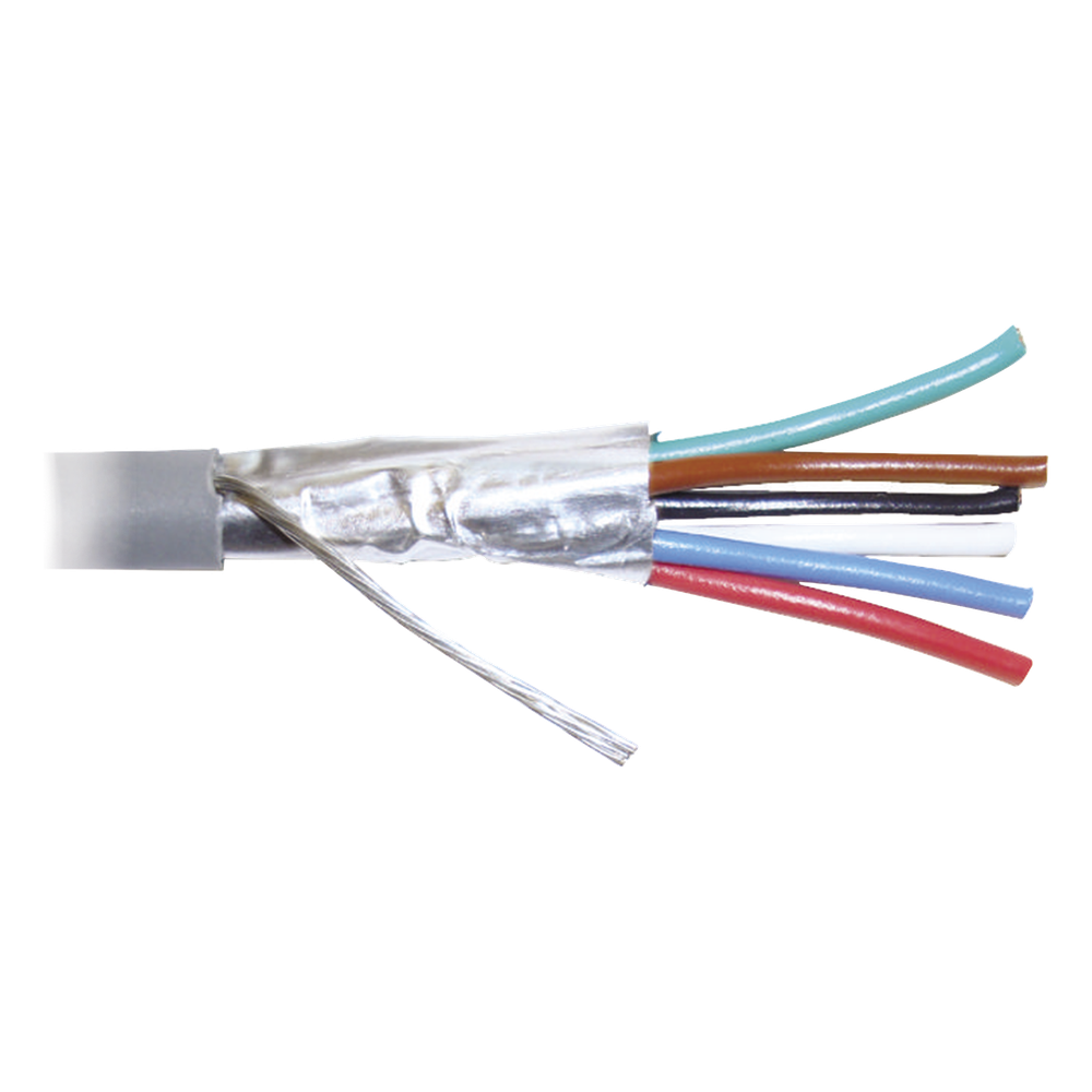 Bobina de 305 Metros (1000 Pies) de Cable 8 Conductores, 22 AWG, Tipo CMR, de Color Gris para Aplicaciones en Alarmas de Intrusión /Control de Acceso/Interfonos y TV Porteros/Automatización/Audio y Voceo.