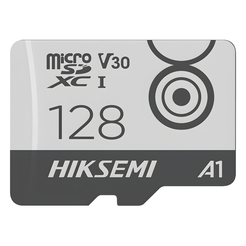 MicroSD HIKSEMI CITY GO / 128 GB / 100 MB/s Lectura / 90 MB/s Escritura / Clase 10 U3 V30 / TLC NAND / Especializada Para Videovigilancia Móvil 24/7
