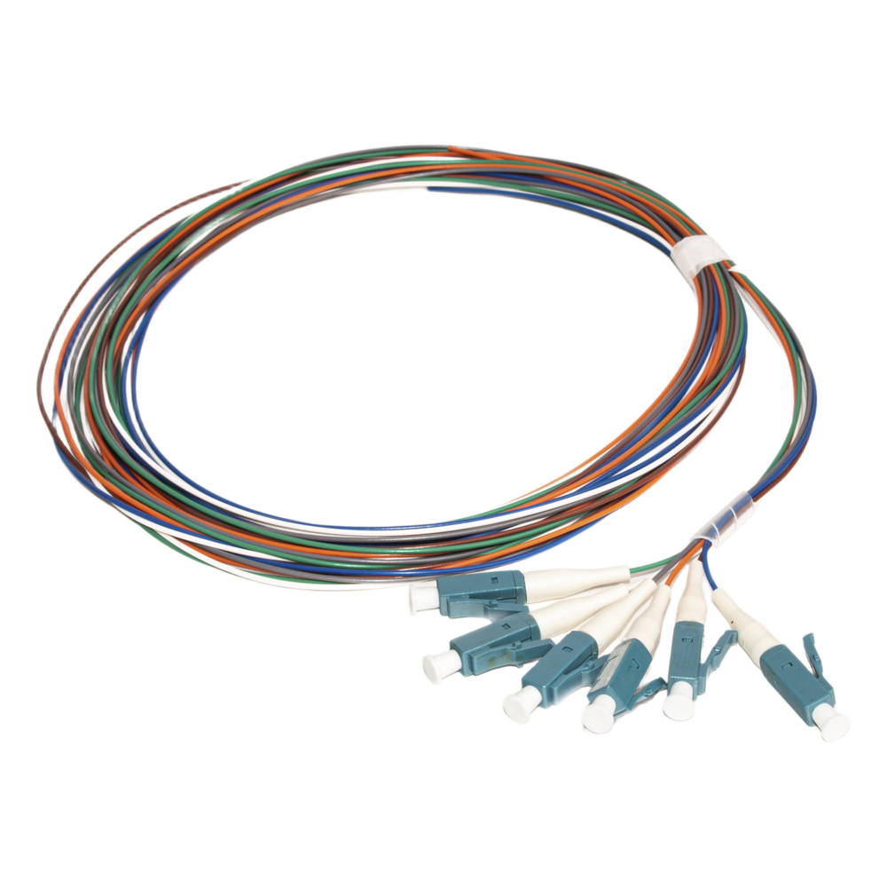 Kit de 6 Pigtails LC/UPC Monomodo 2 Metros (6.56 Pies)