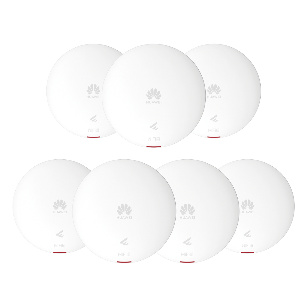 Kit de 7 - Punto de Acceso Wi-Fi 6 / 1.775 Gbps / MU-MIMO 2x2:2 (2.4GHz y 5GHz) / Smart Antenna 20% más cobertura / Instalación en techo y pared / Seguridad WP3 / Con Administración Gratuita desde la Nube