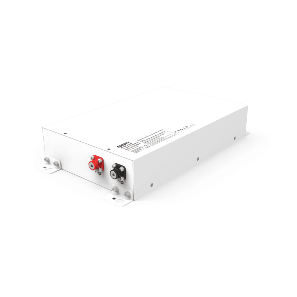Batería de Litio LiFePO4 / 12.8 Vcc 100 Ah (1280 Wh) / Corriente Máxima 80 A / Case Metálico IP30 / Ciclo de Vida >3500 Ciclos / Montaje en Pared