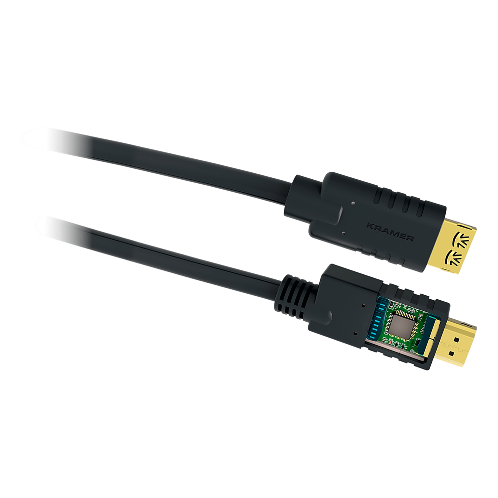 Cable HDMI Activo 4K a 60Hz | HDR, Triple Blindaje, K-Lock | CA-HM (30 mts / 98 ft)