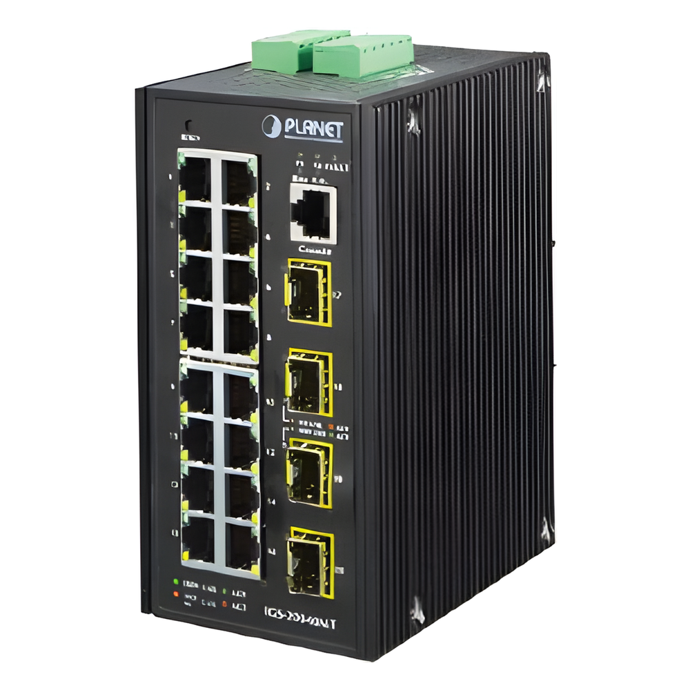 Switch Administrable Industrial 16 puertos Gigabit Ethernet + 4 SFP