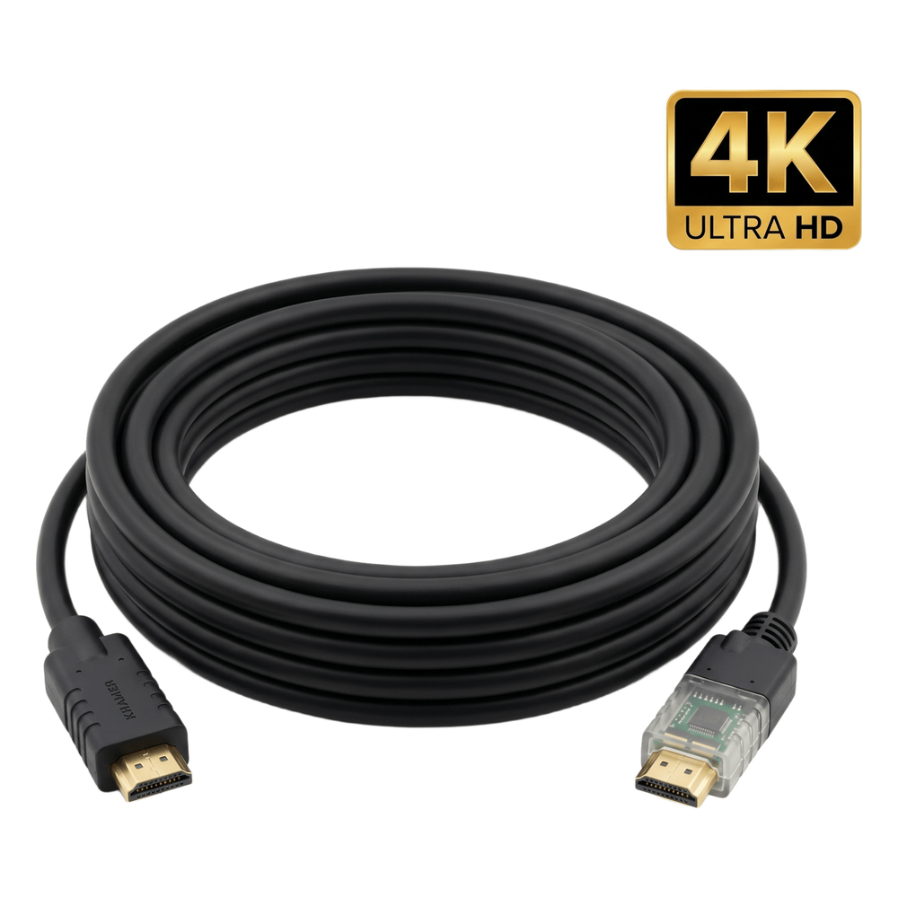 Cable HDMI Activo 4K a 60Hz | HDR, Triple Blindaje, K-Lock | CA-HM (25 mts / 82 ft)