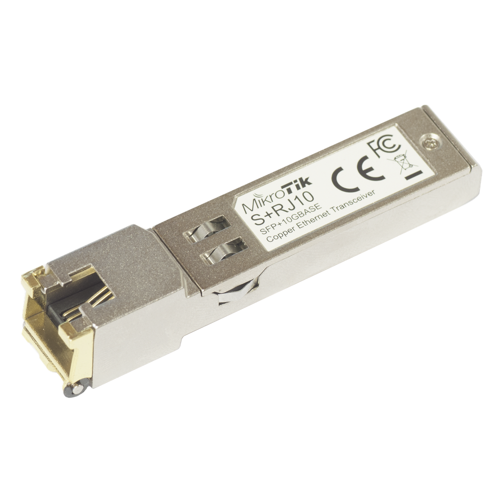 S+RJ10 - 10M, 100M, 1G, 2.5G, 5G, 10G en RJ-45 hasta 10 Gbps