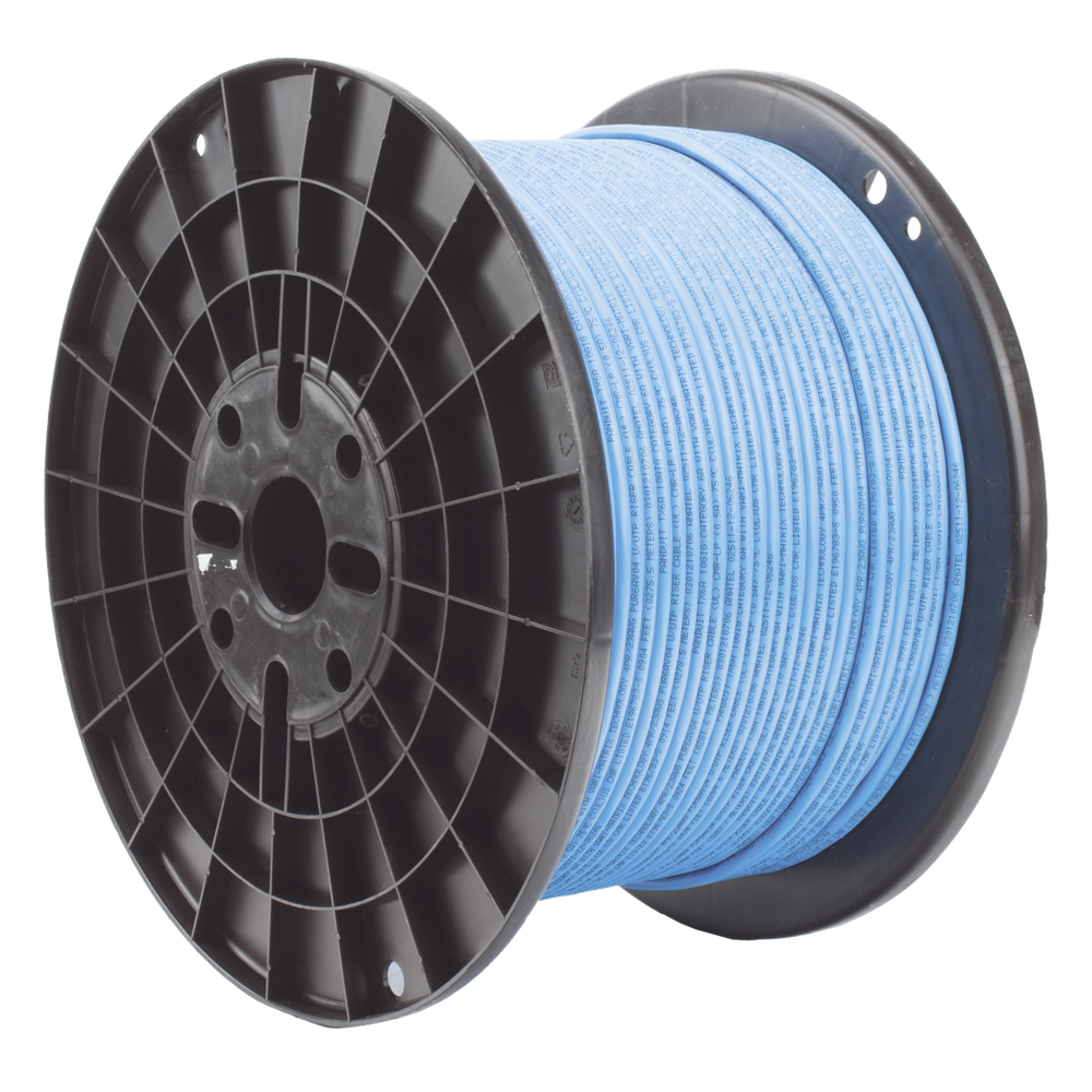 Bobina de Cable UTP de 4 Pares, Vari-MaTriX HD, Cat6A, 23 AWG, CMR (Riser), Color Azul, 305 Metros (1000 Pies)