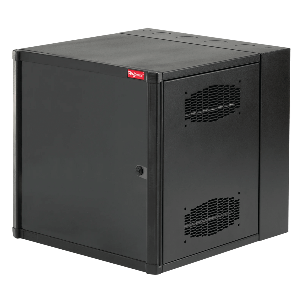Gabinete AccessPlus de 19 UR Montaje en Pared de 19in / Doble Bisagra / Puerta Sólida de Acero / 915 mm de Alto x 600 mm de Ancho x 637 mm de Profundidad / Color Negro