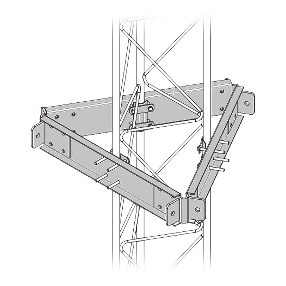 Estabilizadores para torres para tramos STZ-60G, galvanizado por inmersión en caliente.
