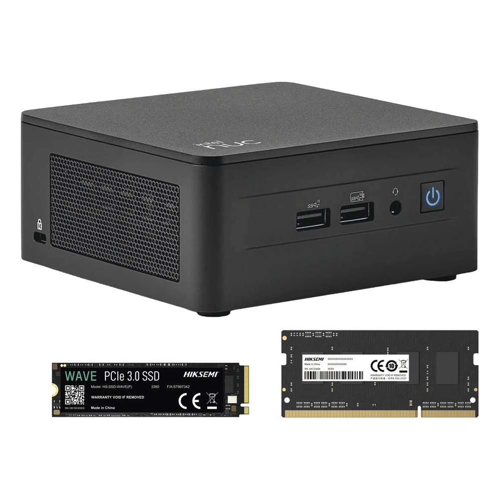 Kit / Mini PC NUC Barebone / Intel Core I3 /bluetooth / Incluye memoria 8GB / Incluye 256 SSD / No incluye sistema operativo