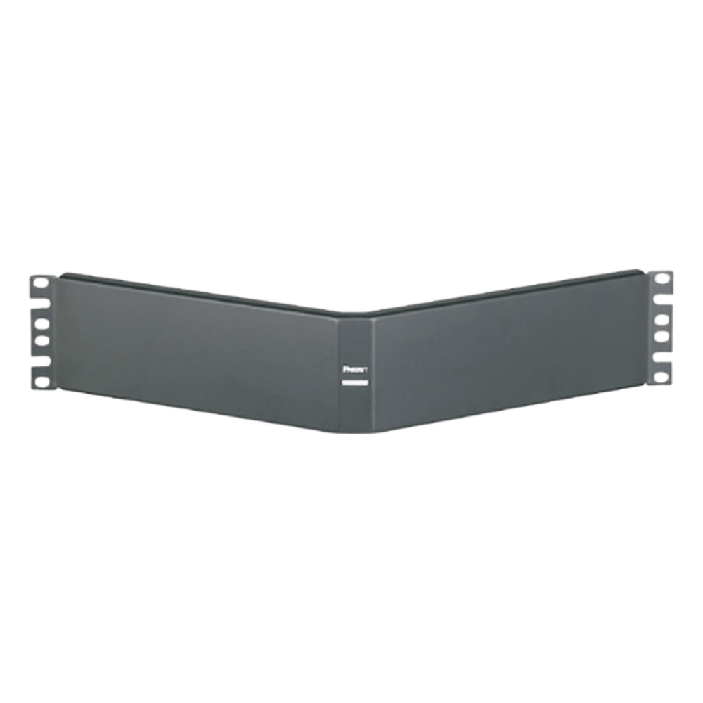 Tapa Ciega Para Rack Estándar de 19in, Angulado, de Acero, 2UR, Color Negro