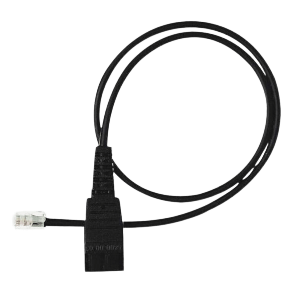 Cable QD A RJ9 De Repuesto Yealink Para Diademas Profesionales Y Teléfonos De Terceros