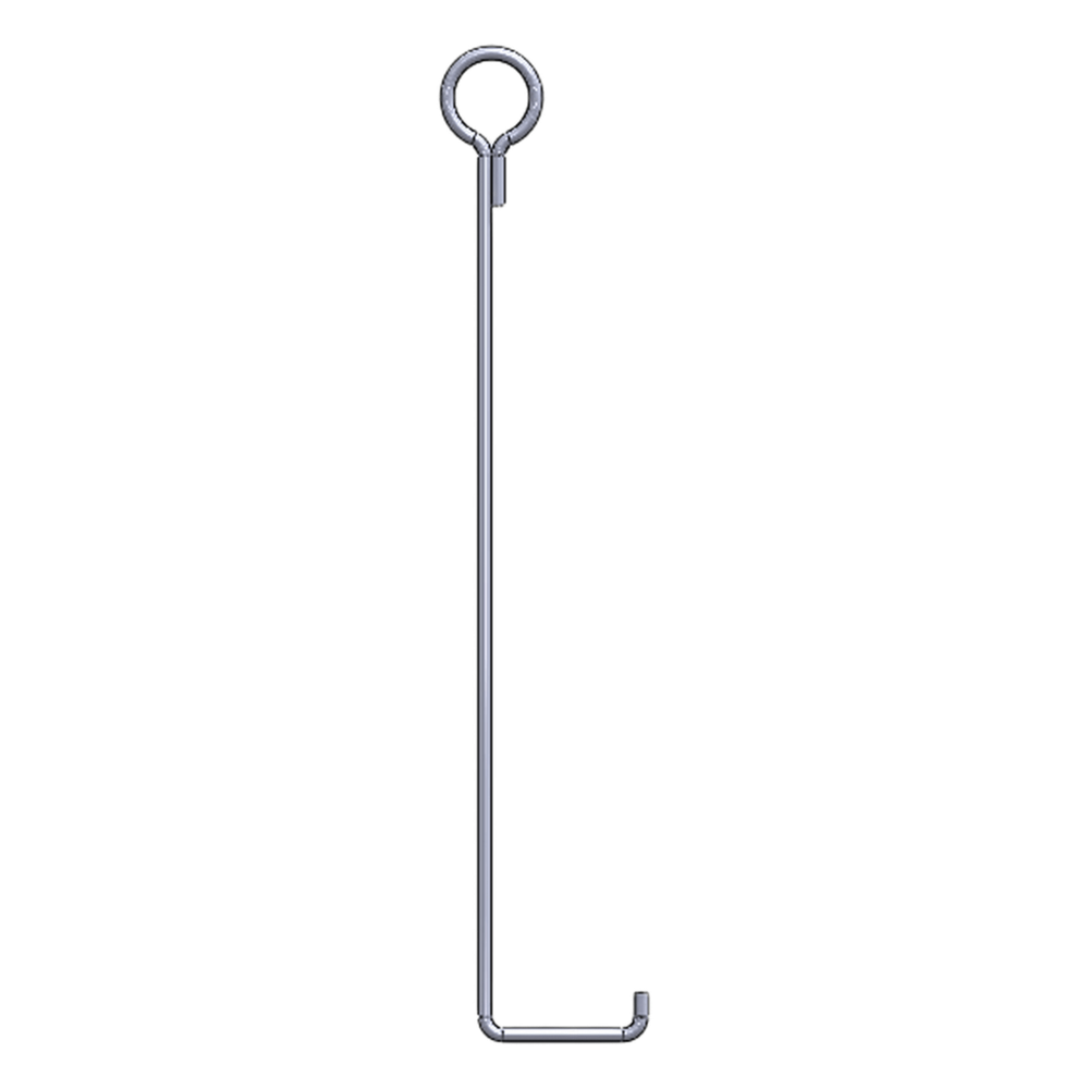 Ancla para retenida para torre de 45 mts. Tipo Piso con Galvanizado por Inmersión en caliente.