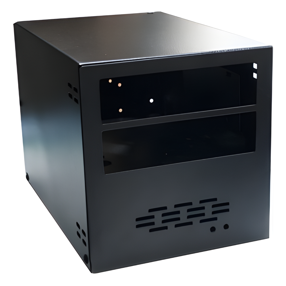 Gabinete para instalación de dos radios móviles Kenwood.