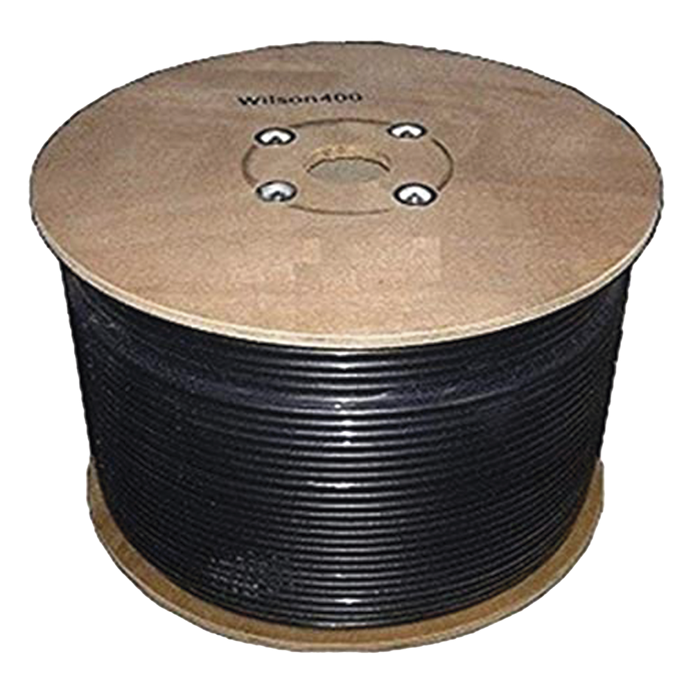 Carrete de Cable Coaxial de Baja Perdida WILSON400 Tipo LMR400. 50 Ohm de Impedancia. 152.4 Metros (500 Pies)