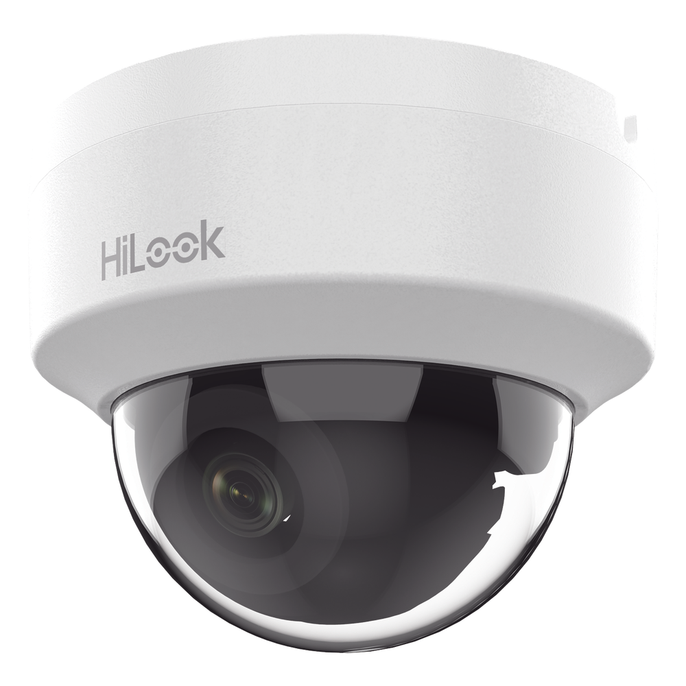 HiLook Series / Domo IP 4 Megapixel / Lente 2.8 mm (Gran Angular) / 20 mts IR / Interior / PoE / dWDR / H.265+ / ONVIF