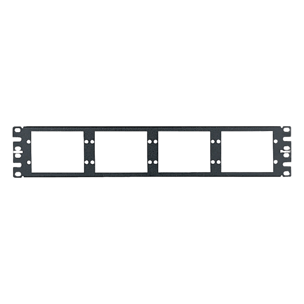 Patch Panel de Fibra Óptica, Para 8 Placas Acopladoras FAP o FMP, Color Negro, 2UR