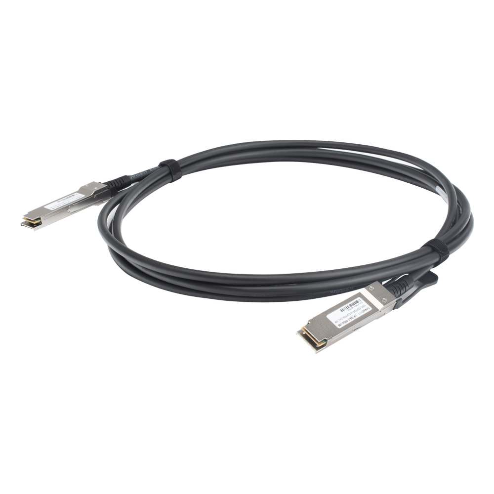 Cable DAC QSFP28 de 100 Gbps a 100 Gbps / Passive Direct Attach Copper Twinax Cable / Longitud: 3 metros