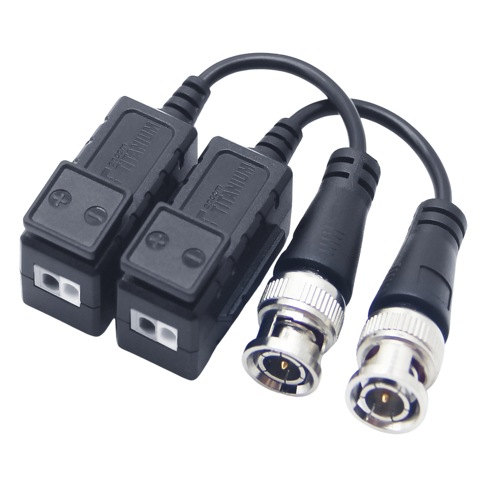 Kit de Transceptores (Baluns) con Terminal PUSH SUPERIOR, PROTECCION DE SOBRECARGA INTEGRADO, Resolución 4K , Cable flexible COAXIAL Blindado / COAXITRON / AUDIO POR COAXITRON / Conector 100% COBRE / Calidad PREMIUM