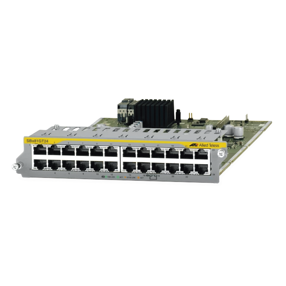 Tarjeta de línea Ethernet 10/100/1000T de 24 puertos PoE+, para SBx8100 Series