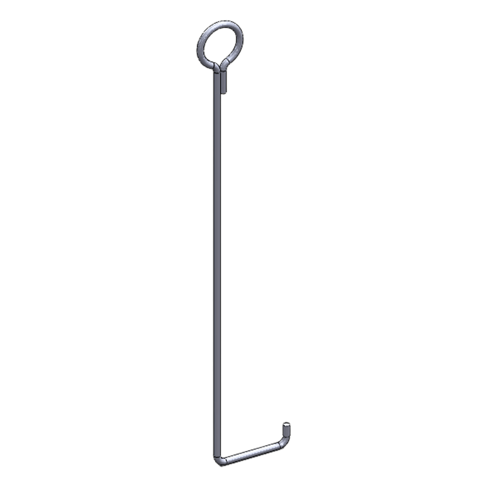 Ancla de piso para retenida para torre de 45 m, tipo piso con galvanizado por electrólisis