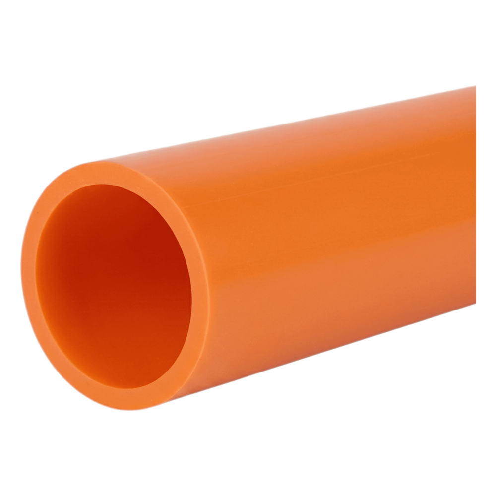 Ducto para Fibra Óptica 2" Liso RD11, Color Naranja Prelubricado, Rollo de 200 Metros