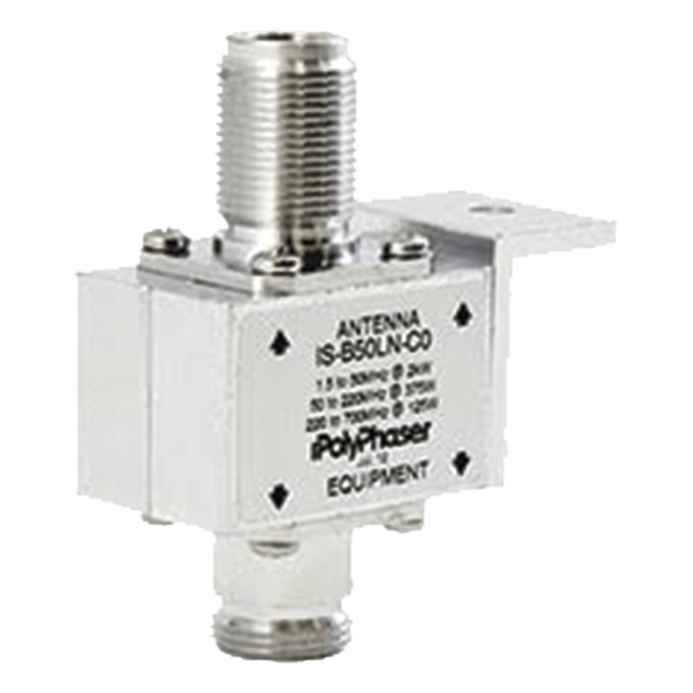 Protector Coaxial RF / 125-1000 MHz / 50 Ω / Conectores N Hembra / Bloqueo DC