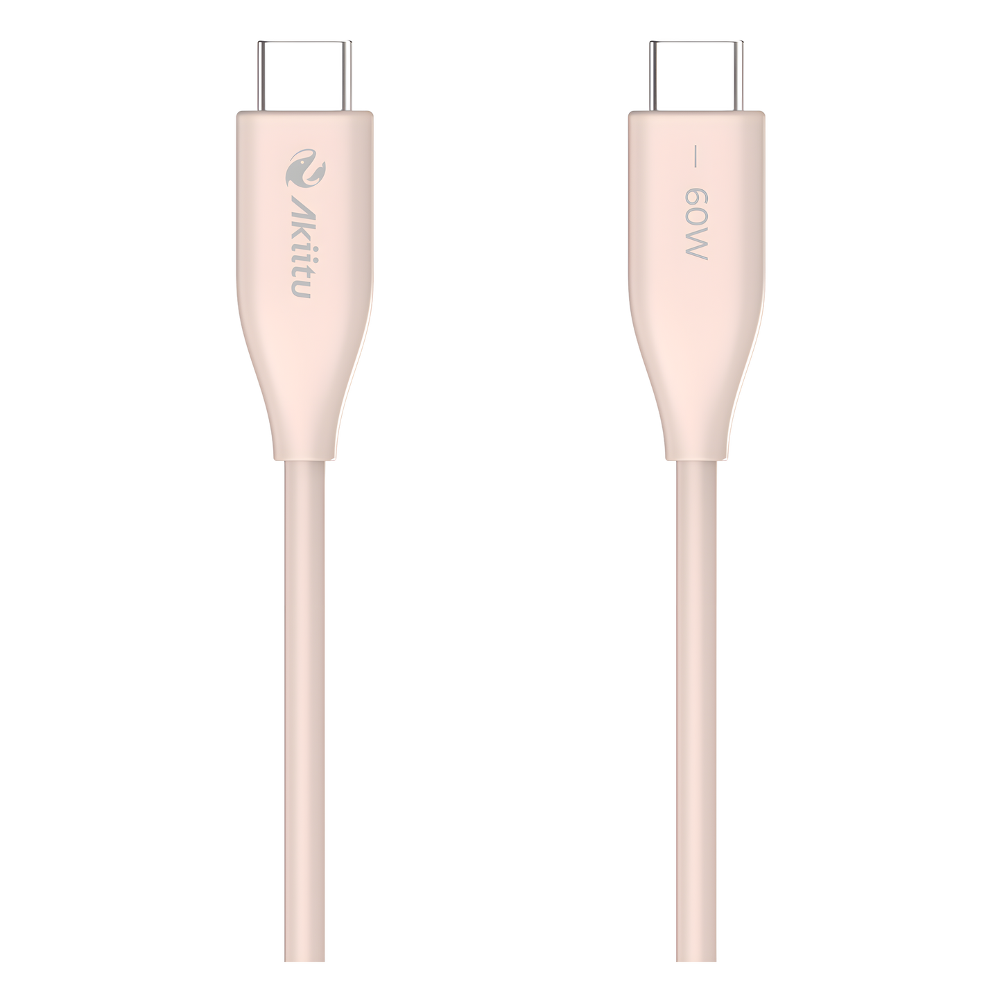 Cable de Carga USB-C a C / 1.5 Metros (4.92 Pies) / Tecnología GaN (Nitruro de Galio) / Fast-Charging / Potencia 60W / Velocidad Transferencia 480 Mbps / Material Silicona No Tóxica / Conector Aluminio Anodizado