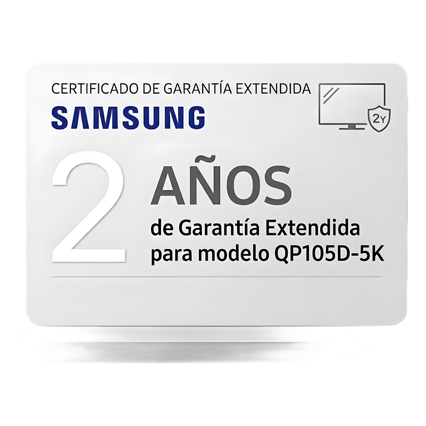 Extension de garantia para pantallas profesionales modelo QP105D-5K