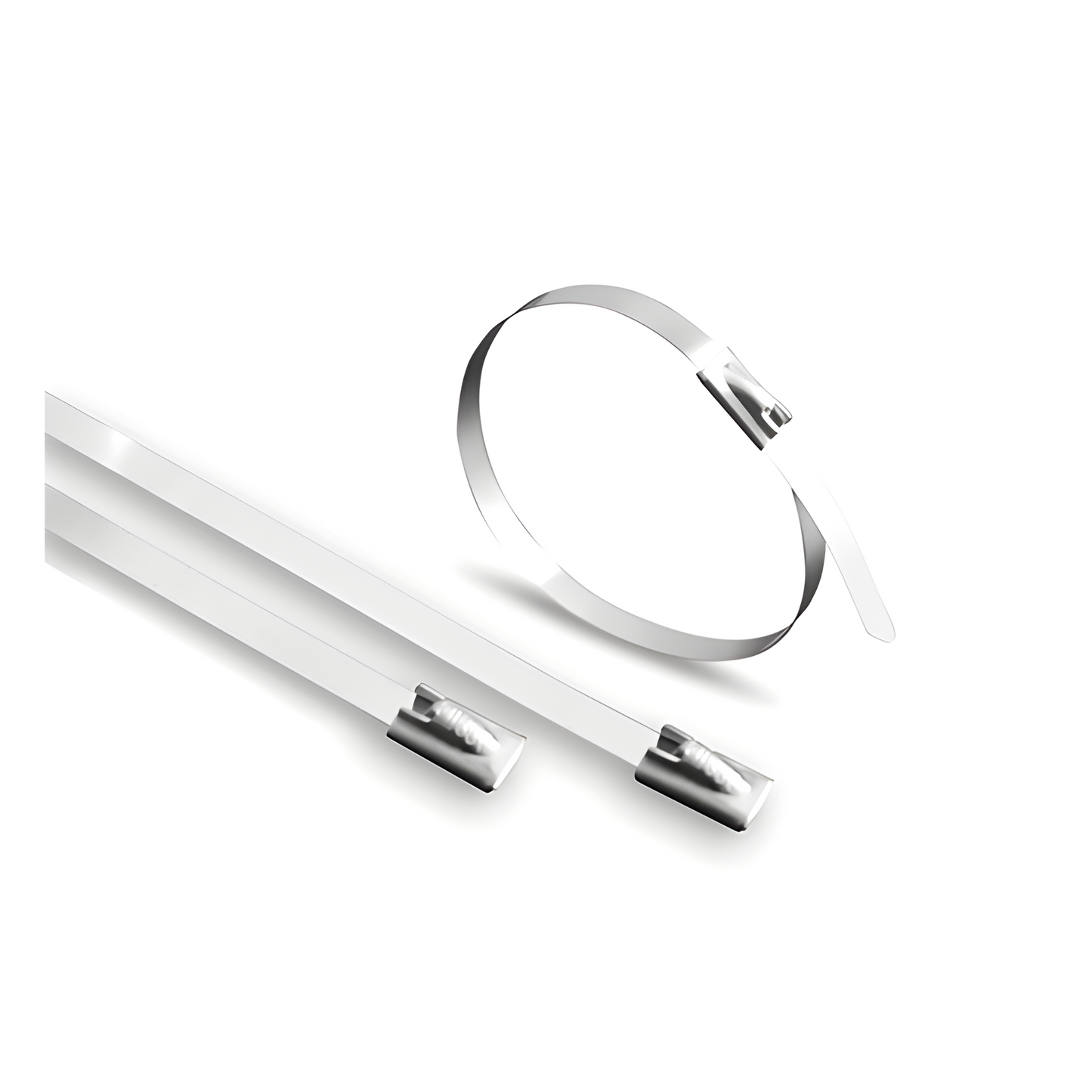 Cincho de Acero Inoxidable, 4.6 x 200 mm (100pzs) (4100-01000)