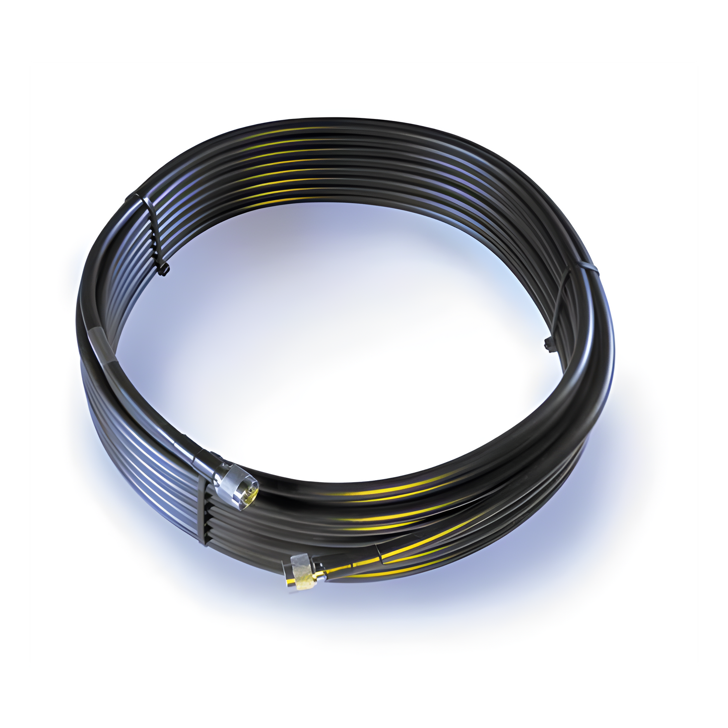 Jumper Coaxial con Cable Wilson-400 | Conector N Macho en los Extremos | 22.86 Metros (75 Pies) de Longitud.