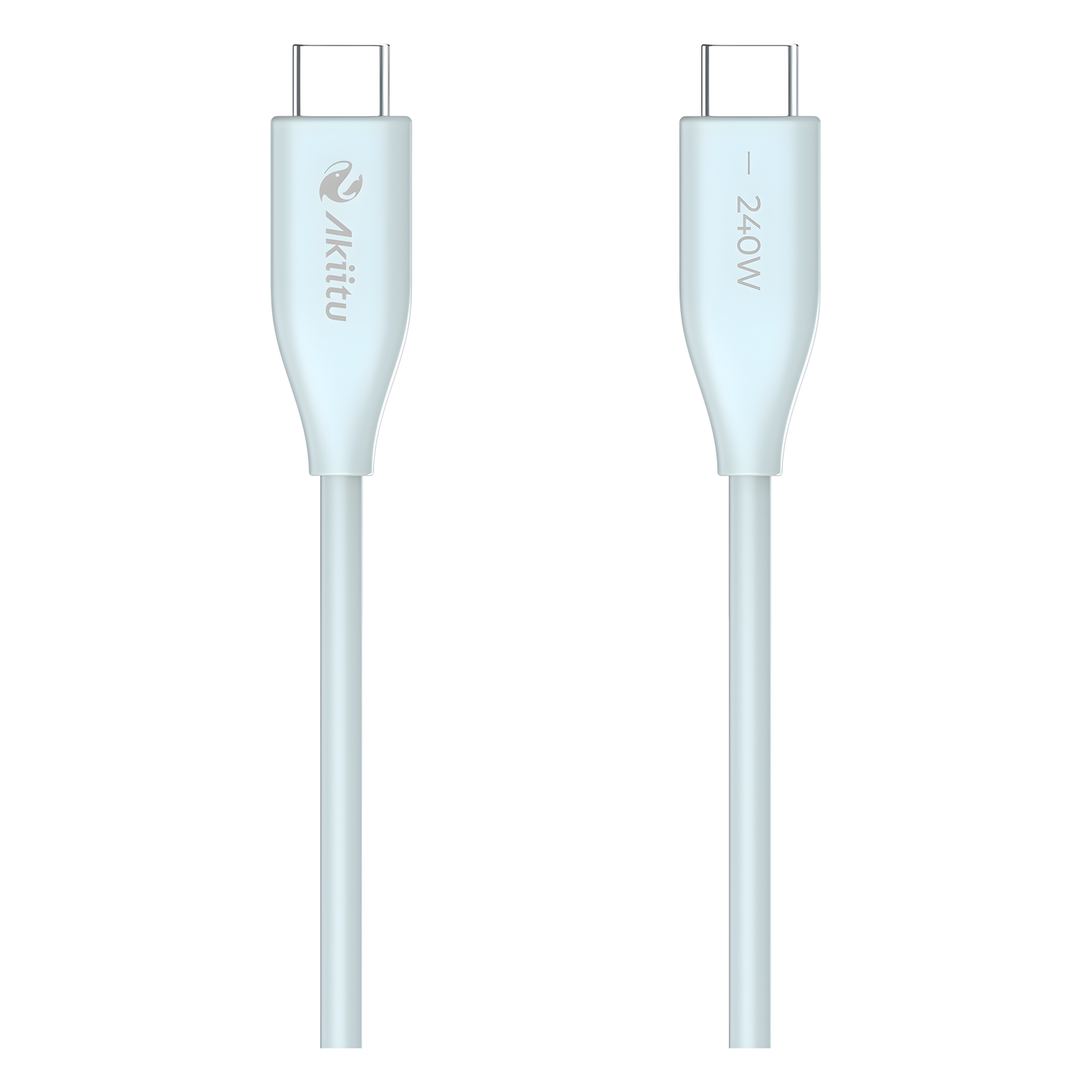 Cable de Carga USB-C a C 1.5 Metros / Potencia 240W / Velocidad Transferencia 480 Mbps / Tecnología GaN (Nitruro de Galio) / Fast-Charging / Material Silicona No Tóxica / Conector Aluminio Anodizado