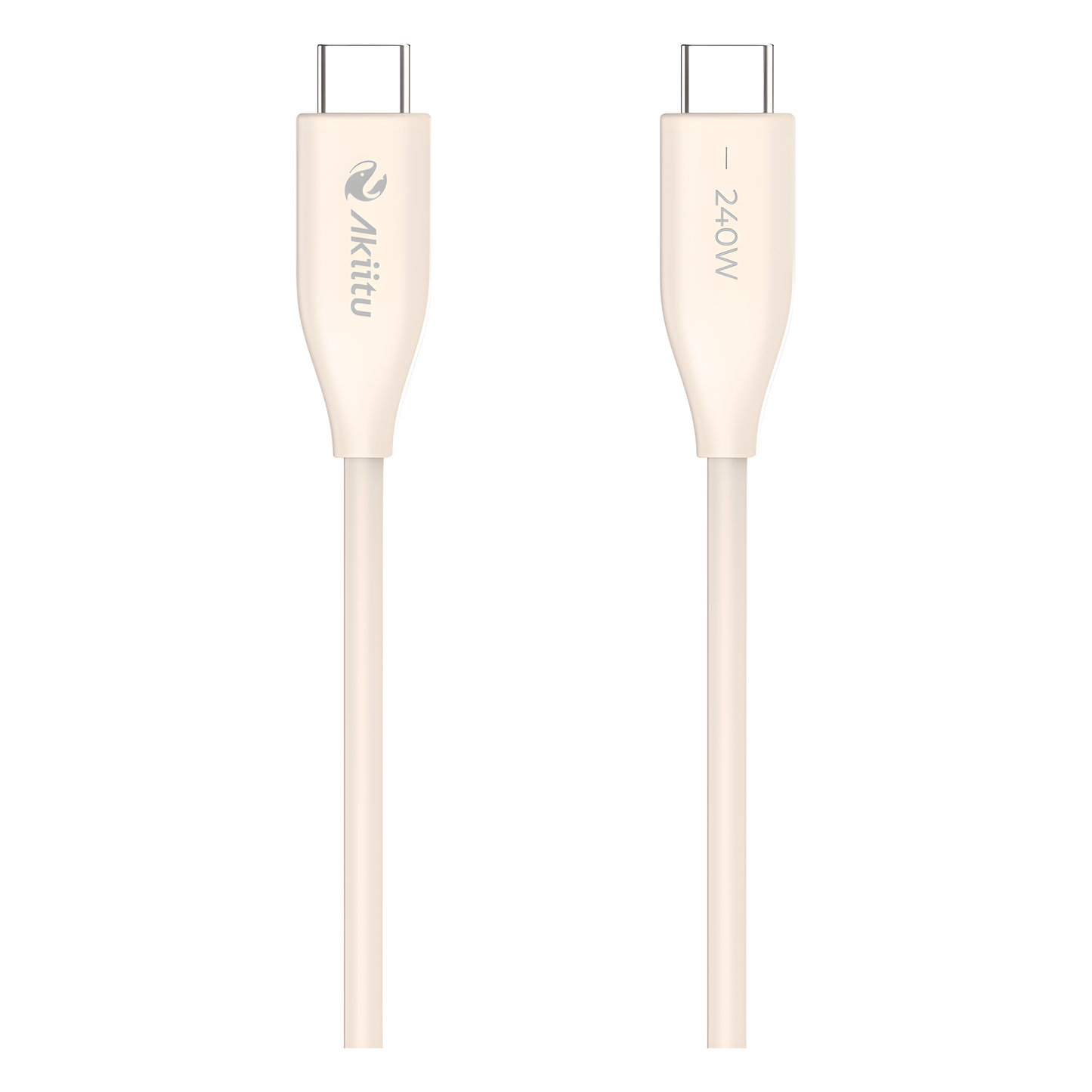Cable de Carga USB-C a C / 1.5 Metros (4.92 Pies) / Potencia 240W / Fast-Charging / Velocidad Transferencia 480 Mbps / Tecnología GaN (Nitruro de Galio) / Material Silicona No Tóxica / Conector Aluminio Anodizado