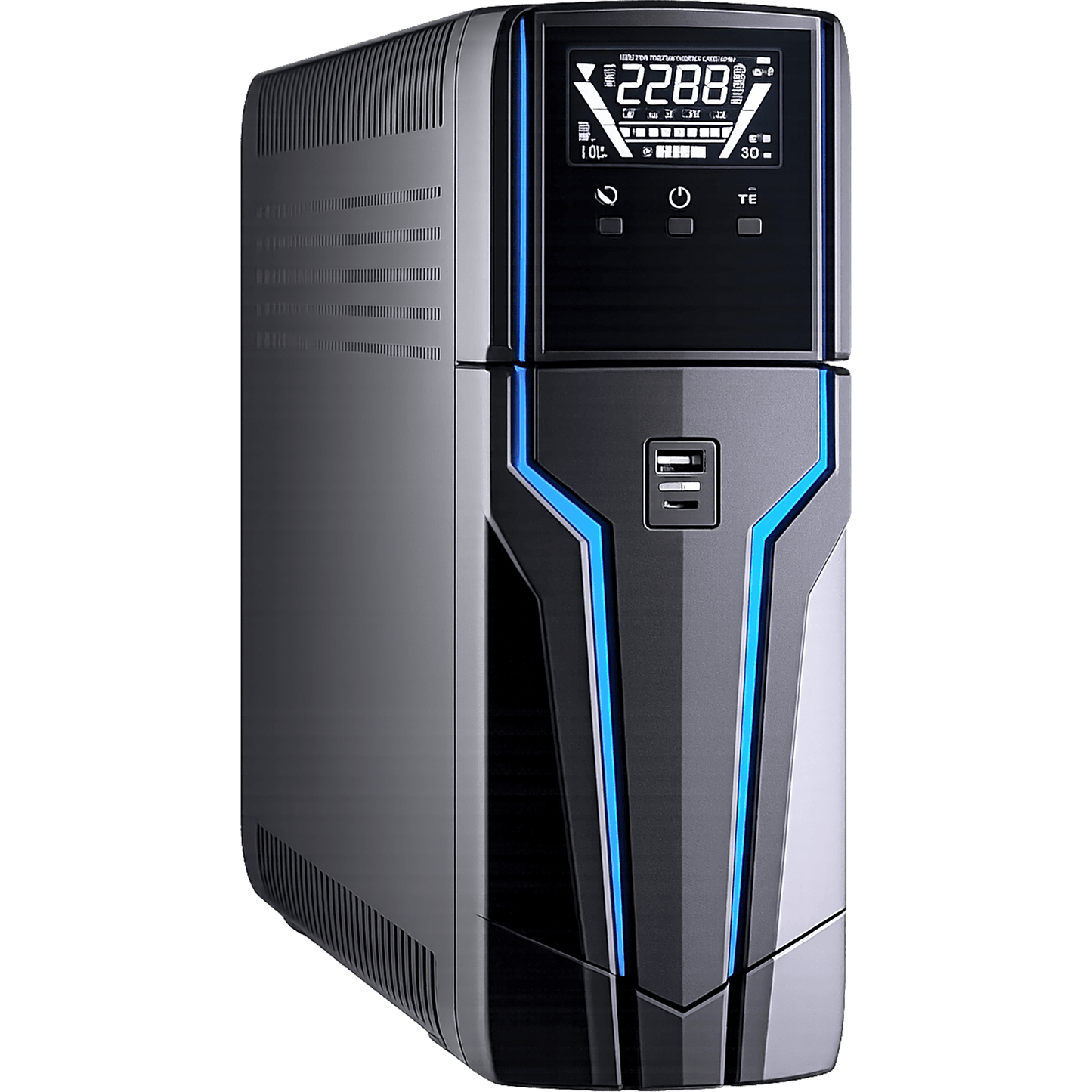 UPS Gamer 1,000VA / 600W, LED RGB, USB Frontal, Protección RJ45