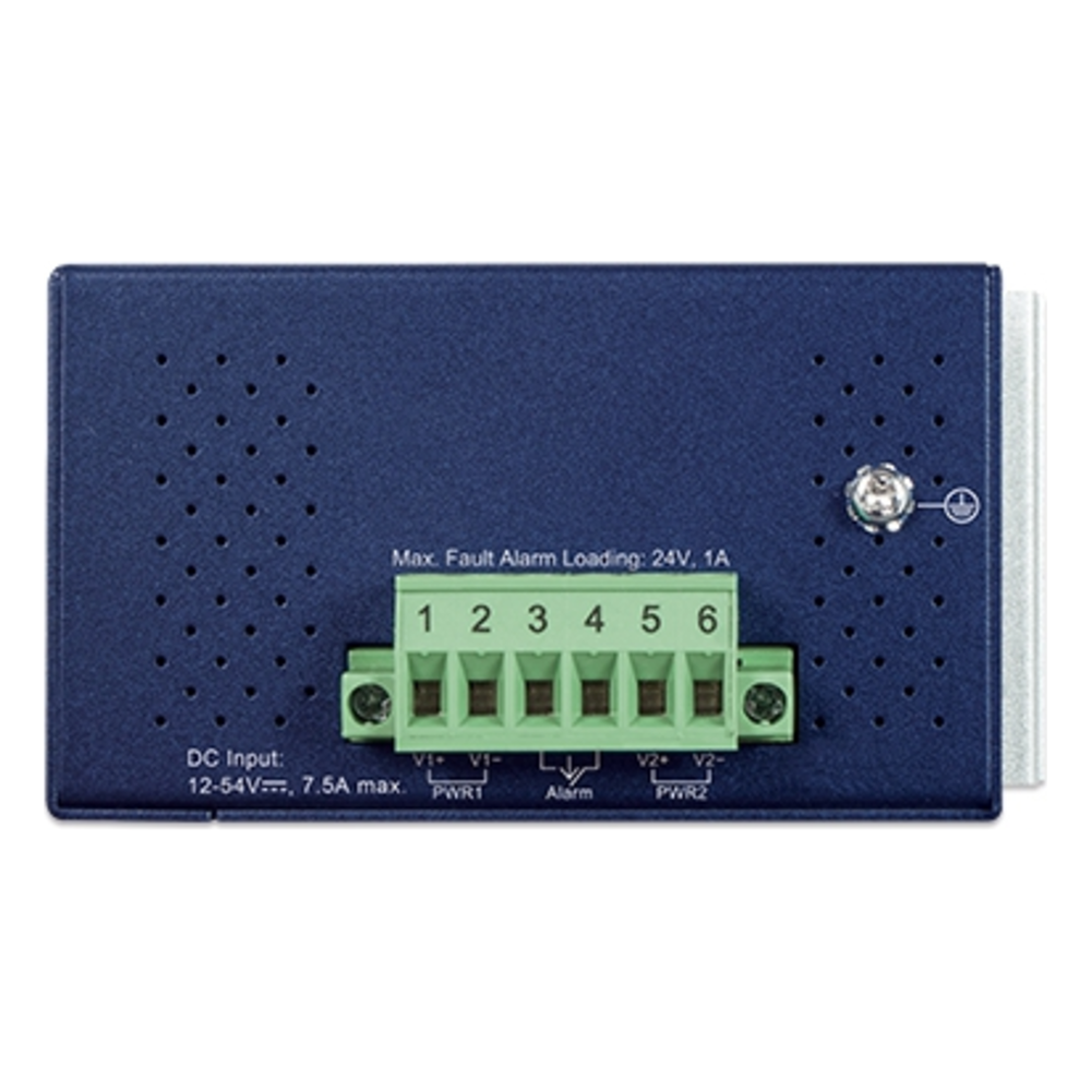 Convertidor de Medios PoE Industrial / Puertos 10G SFP+ y 10GBASE-T / PoE++ 802.3bt 95W / -40 a 75°C Operación / VLAN, ERPS, QoS /Cuenta con Doble Entrada para Fuente de Alimentación 12~54V