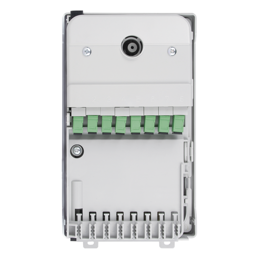 Caja Terminal de Fibra Óptica para Instalación en Interior, Montaje en Pared, 8 Acopladores SC/APC Monomodo, Hasta 24 Empalmes