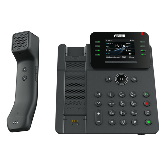 Teléfono IP / Handset Inalámbrico Bluetooth / 12 Líneas SIP / Pantalla IPS Táctil 2.8" HD / Conferencia 6 Vías / Puertos Gigabit / PoE 802.3af / OpenVPN / Hot Desking