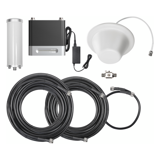 KIT Amplificador de Señal Celular 4G/ 3G, OFFICE 100 | Mejora la Señal Celular de Múltiples Operadores | Cubre áreas de hasta 1200 m²