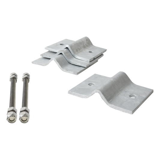 Herraje Adaptador de Mástil para Diámetros desde 3/4" hasta 2-1/4". Galv. en Caliente.