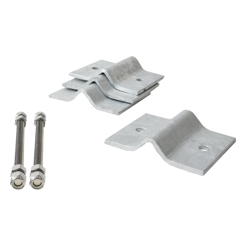 Herraje Adaptador de Mástil para Diámetros desde 3/4" hasta 2-1/4". Galv. en Caliente.