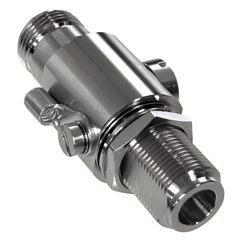 Protector Contra Descargas Eléctricas / Rango de Frecuencia de DC a 5.8 GHz / Impedancia 50Ω / Protección Bidireccional / Tubo de Descarga de Gas 90V Reemplazable / Conectores N hembra
