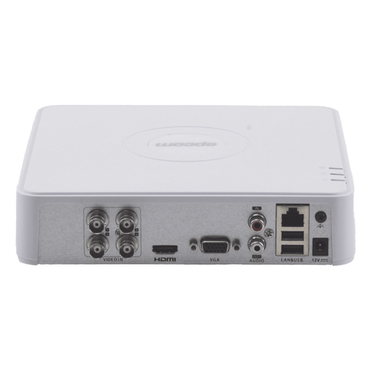 Audio Bidirieccional DVR 4 Canales TurboHD + 1 Canal IP / 2 Megapixel (1080p) Lite / Acusense Lite (Evita Falsas Alarmas) / 1 Bahía de Disco Duro / H.265+ / Salida de Vídeo Full HD