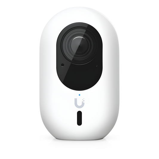 Cámara UniFi Protect G6 Instant con WiFi, 4K, Sensor de Imagen 8MP 1/1.8", Multi-TOPS AI, Audio Bidireccional, Visión Nocturna IR, Protección IPX5, Reconocimiento Facial y de Matrícula
