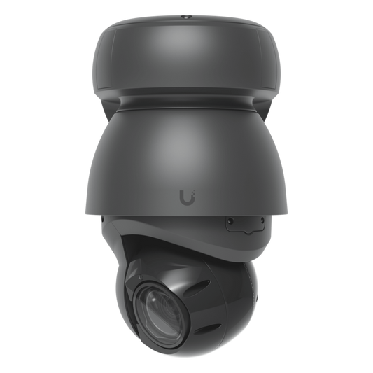 Cámara UniFi Protect PTZ AI Industrial Color Negro, 4K (8MPX), Zoom Óptico 22x, Visión Nocturna IR 100 m, Reconocimiento Facial y Placas, Protección IP66, Movimiento 360°, PoE++
